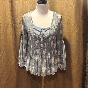 American Eagle XS sheer top w tank